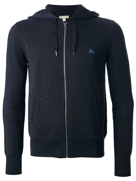 burberry crewneck blue|Burberry black zip up hoodie.